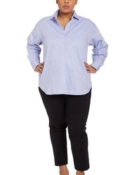 Tammy Button Down Shirt in French Blue - Blue
