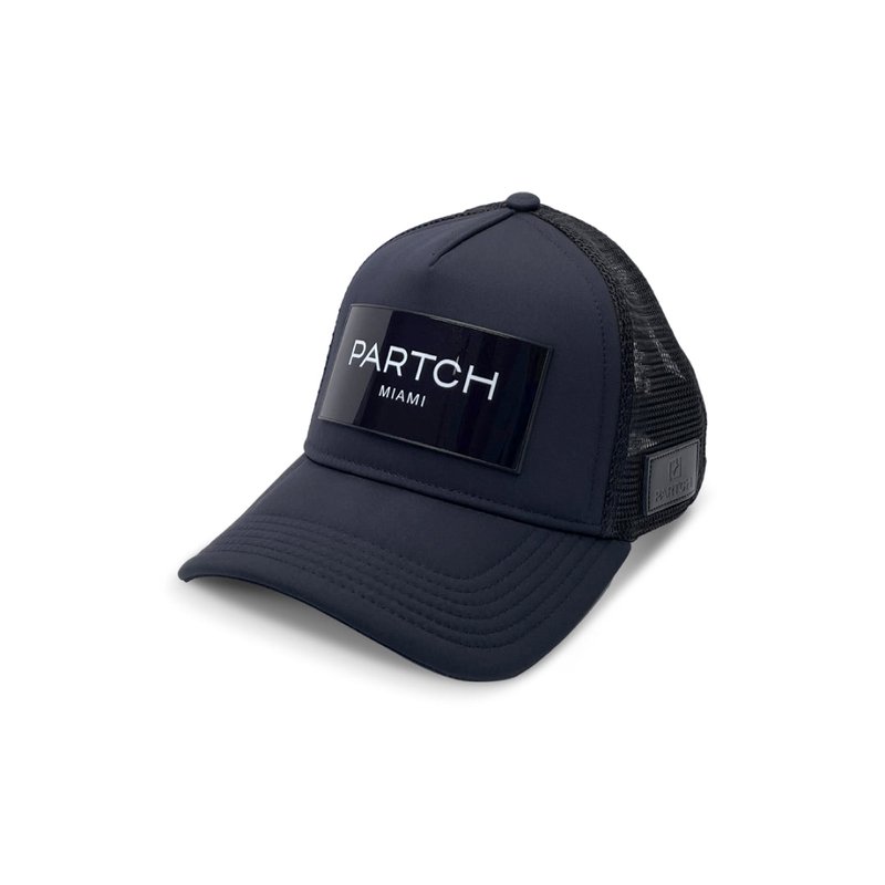 Partch Trucker Hat Black Removable Logomania
