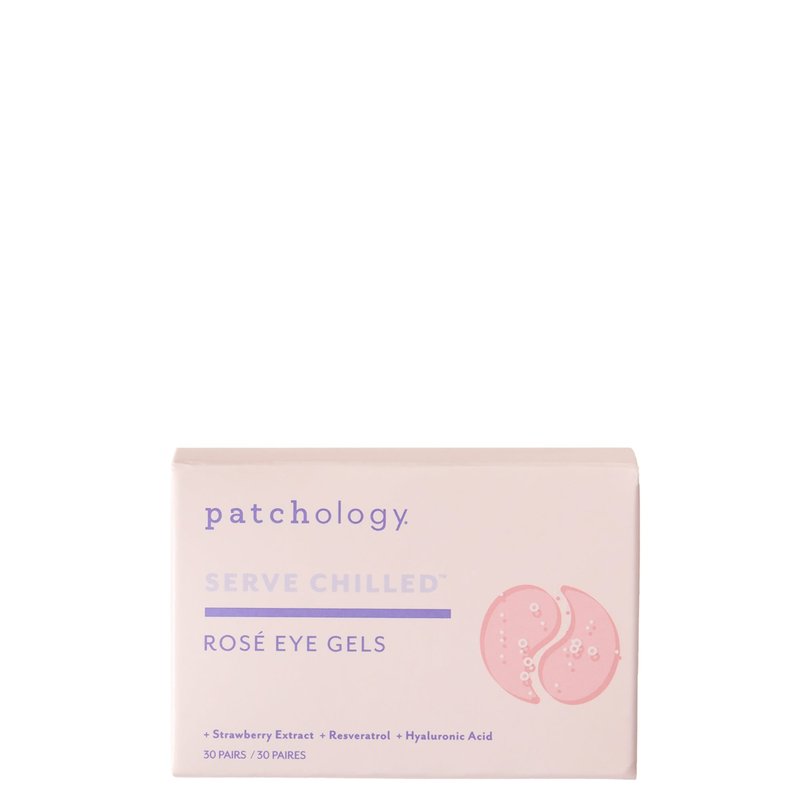 Patchology Serve Chilled Rosé Eye Gel- 30 Pairs/ Jar In White