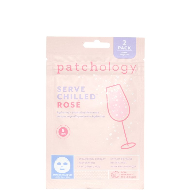 Patchology Serve Chilled Rose Sheet Mask In White