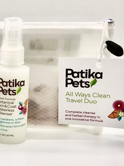 Patika Pets All Ways Clean Mini Duo With Travel Pouch, 2 oz product
