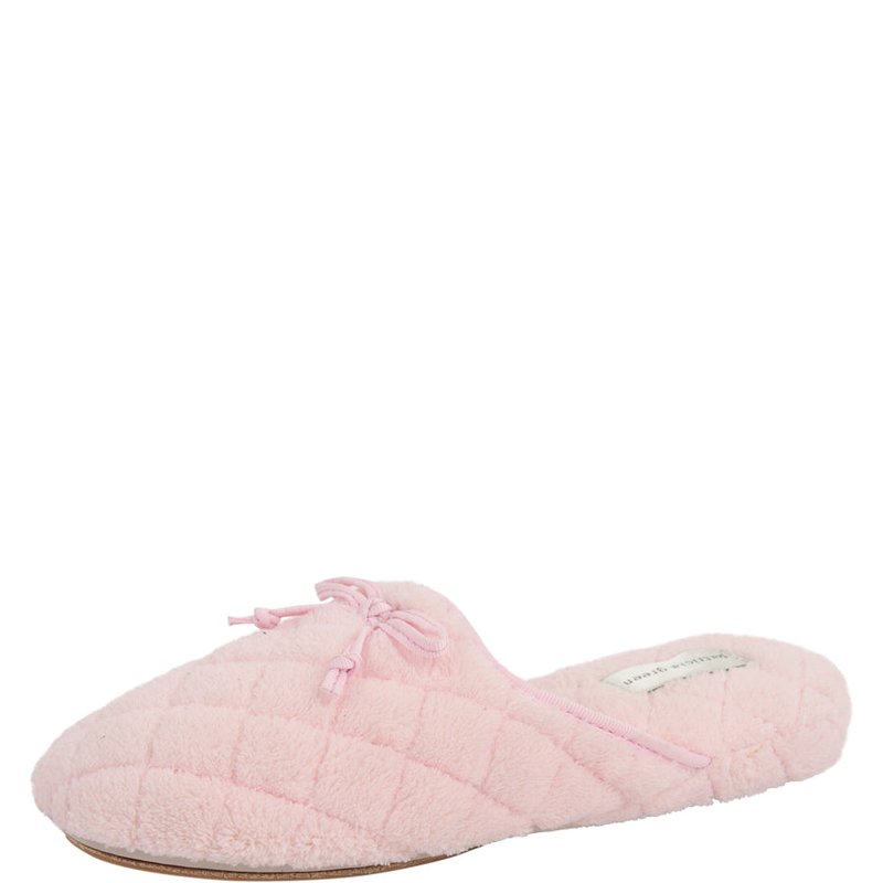Patricia Green Chloe Microterry Slipper In Lt. Pink
