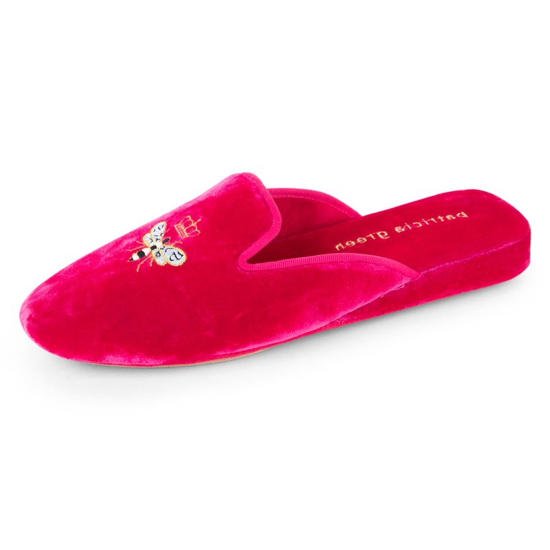 PATRICIA GREEN PATRICIA GREEN QUEEN BEE EMBROIDERED SLIPPER