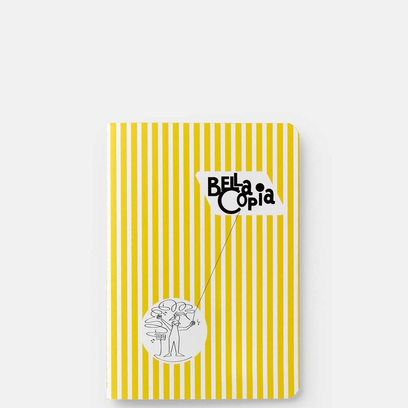 Pdipigna Bella Copia Notebook, Re-edition Of The Iconic 1952 Italian Notebook, Fsc Certified Paper,  In Yellow