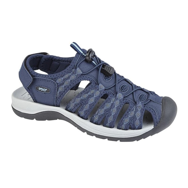 Pdq Womens/ladies Superlight Floral Print Sports Sandals (navy) In Blue