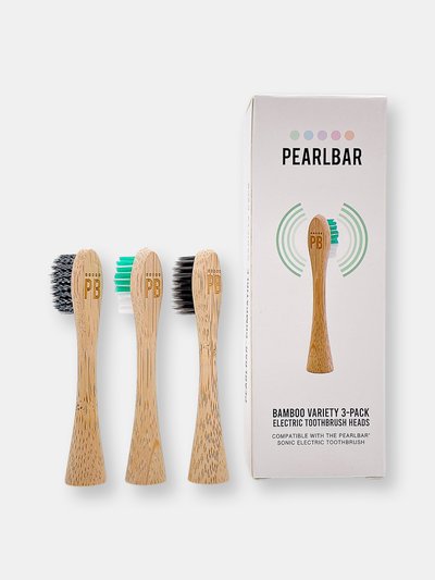PearlBar PearlBar Sonic Electric Toothbrush Bamboo Heads - Variety 3 pack product