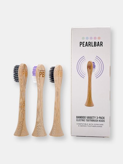 PearlBar Sonicare Series-9 Bamboo Electric Toothbrush Heads  - Variety 3 Pack product