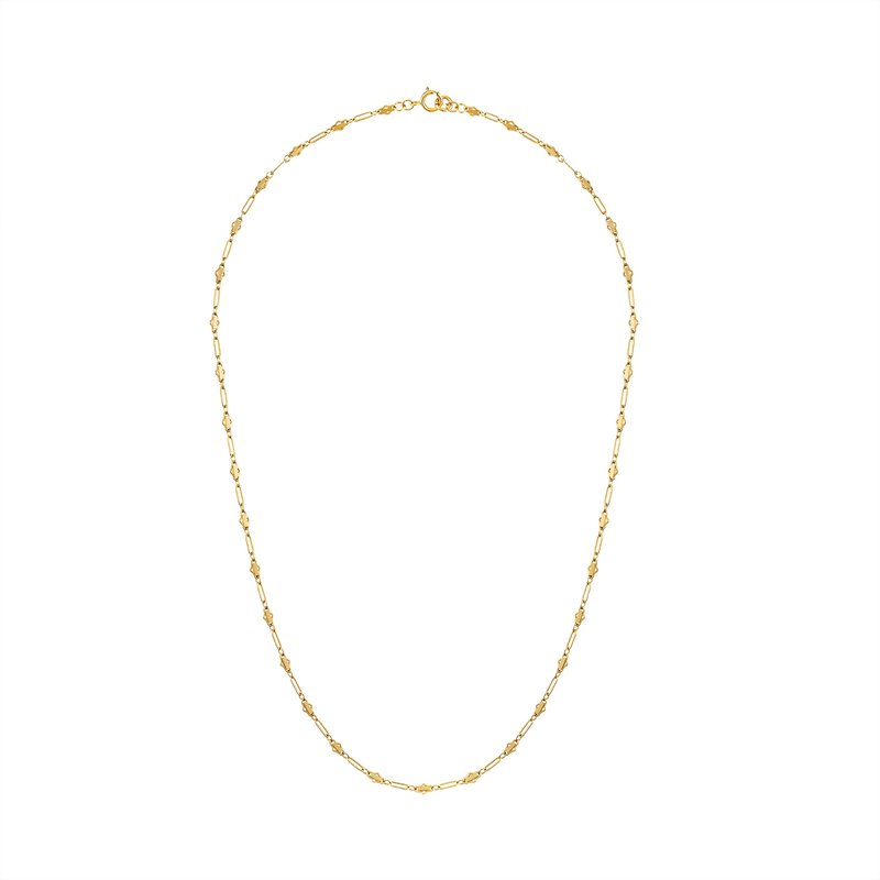 Olivia Le Milan Art Deco Chain Necklace In Gold