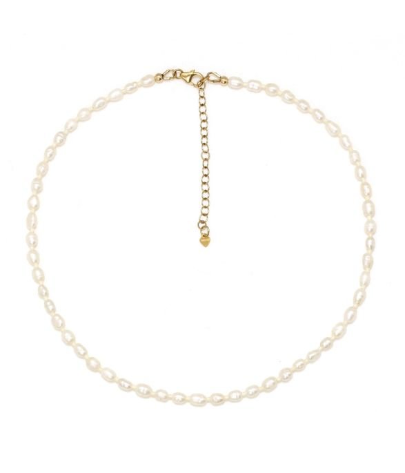 Penh Lenh Pearl Choker Necklace In White