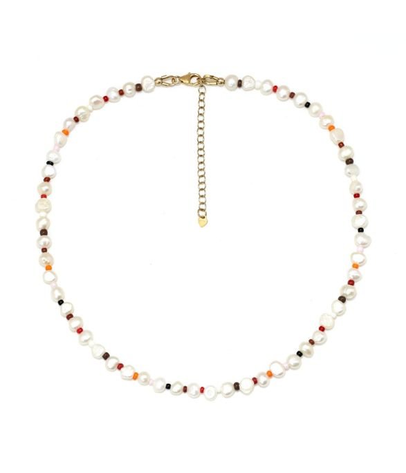 Penh Lenh Pearl Choker Necklace In Yellow
