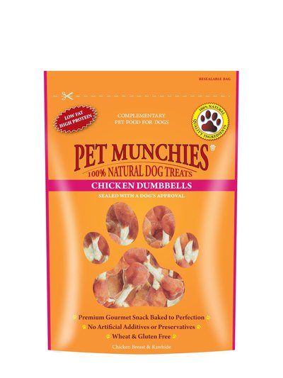 Pet Munchies Pet Munchies Chicken & Rawhide Dog Treat Dumbbells (May Vary) (2.8 oz) product