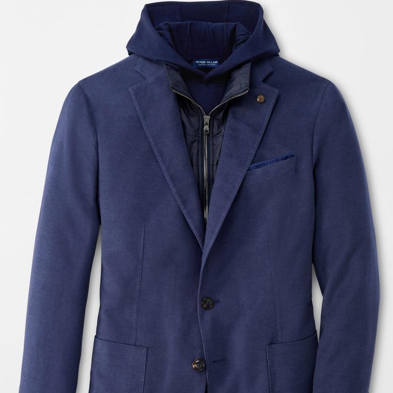 Shop Peter Millar Excursionist Elite Peaks Soft Jacket In Blue