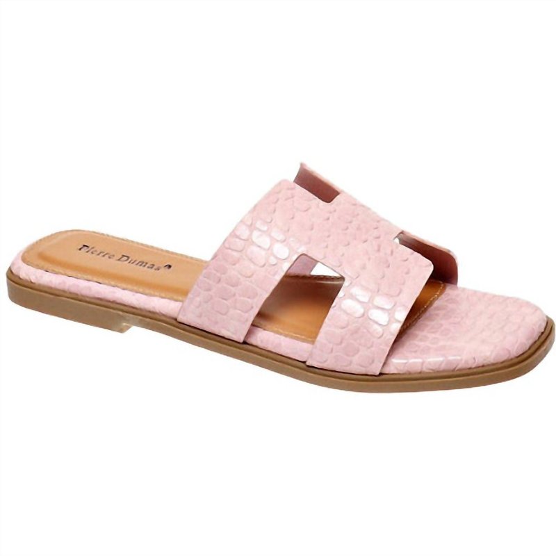 Shop Pierre Dumas Women's Empress Croc Sandals In Pink