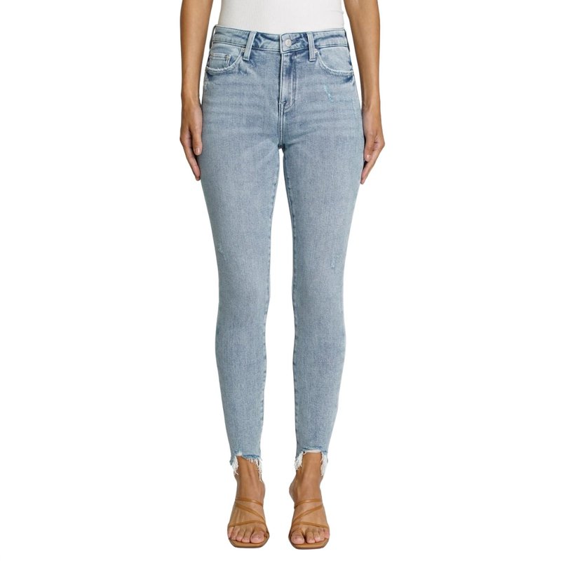 Shop Pistola Audrey Mid Rise Skinny Jean In Fortuna In Blue