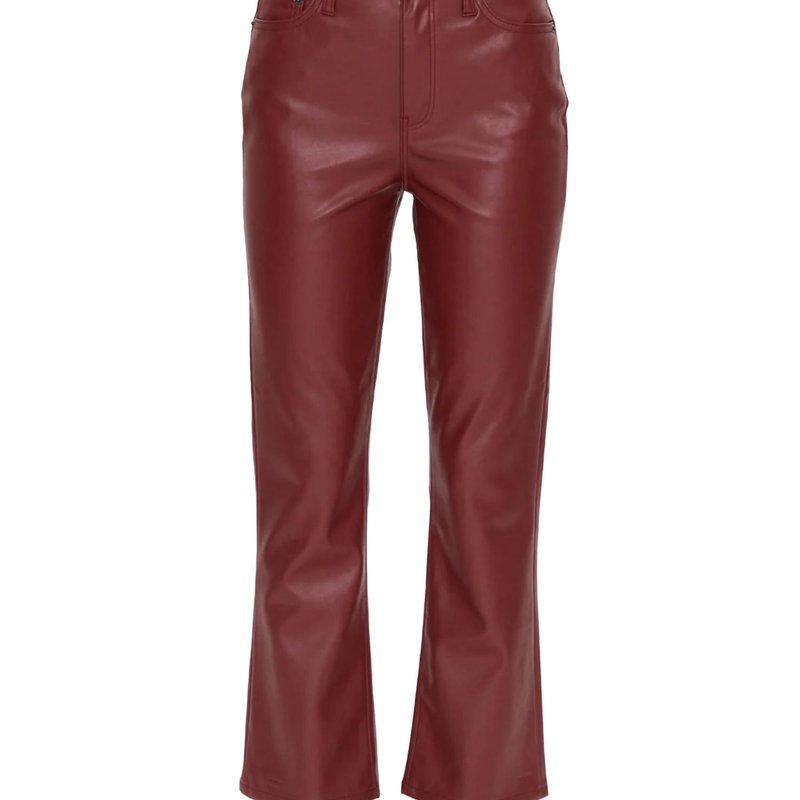 Shop Pistola Lennon High Rise Crop Boot Pant In Carmine In Red