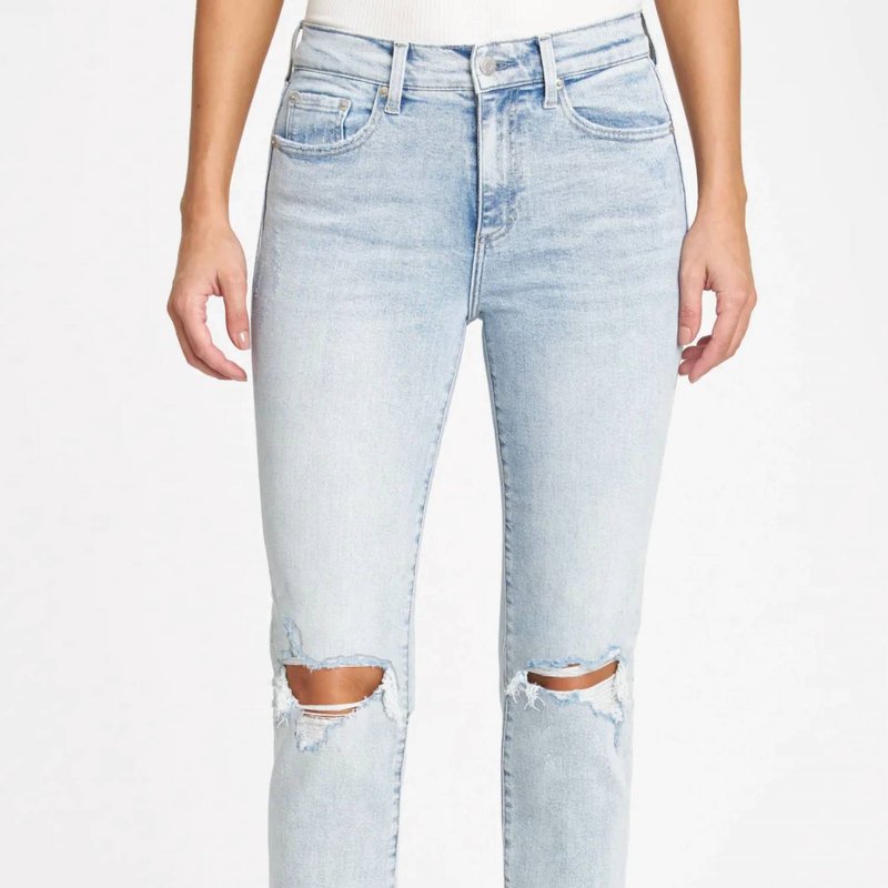 Shop Pistola Monroe High Rise Cigarette Jeans In Dune Distressed In Blue