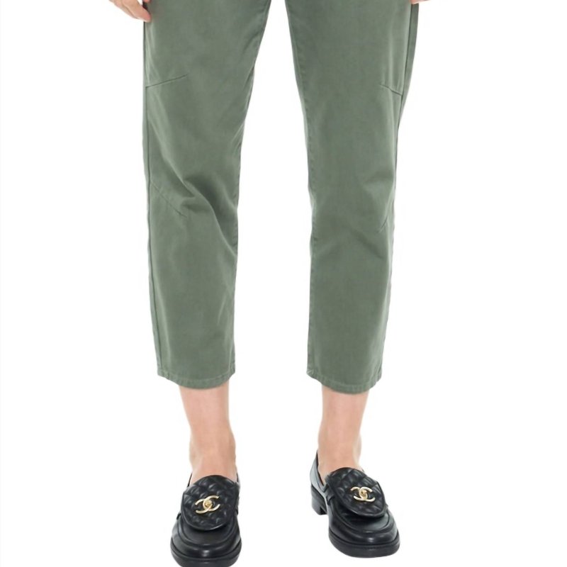 Shop Pistola Pamela High Rise Straight Trouser In Green