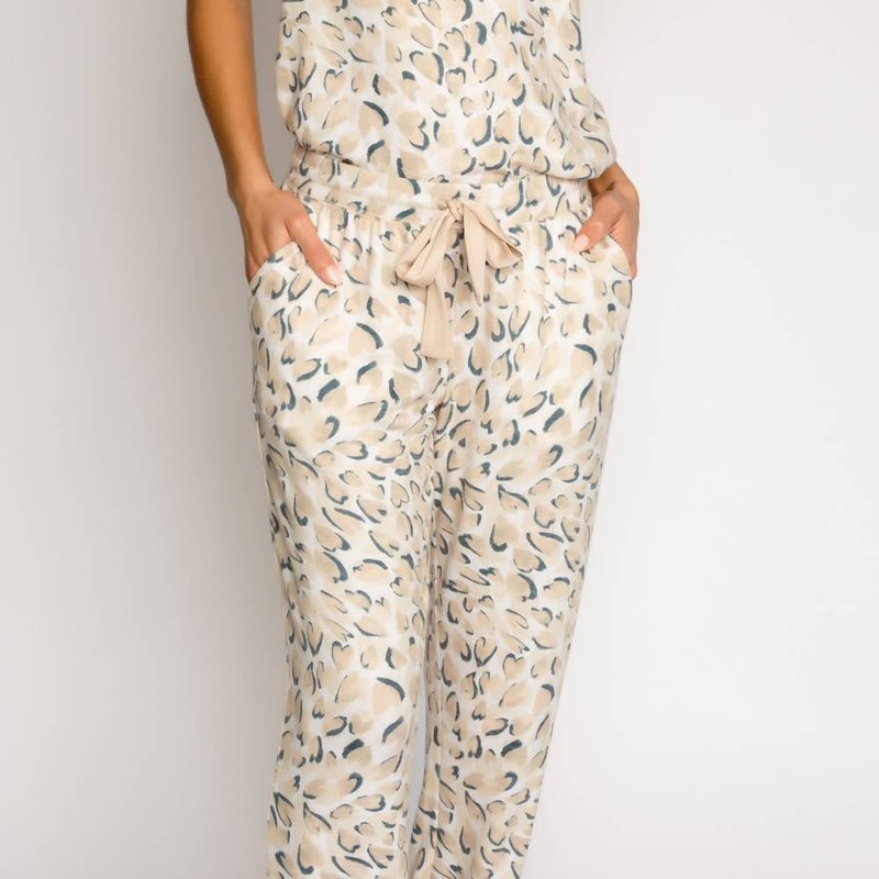 Shop Pj Salvage Wild About You Banded Jogger In White
