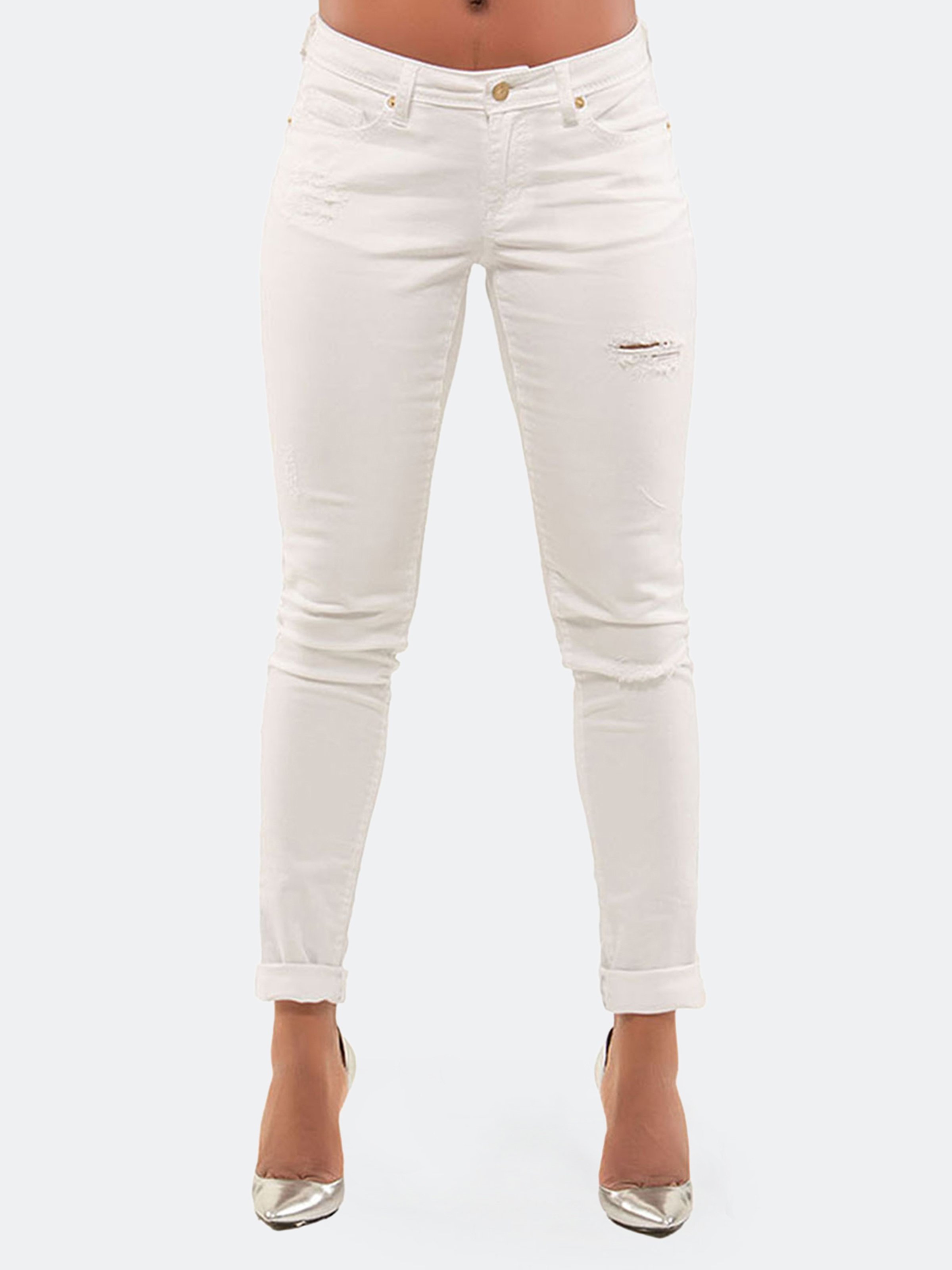 justice white jeans