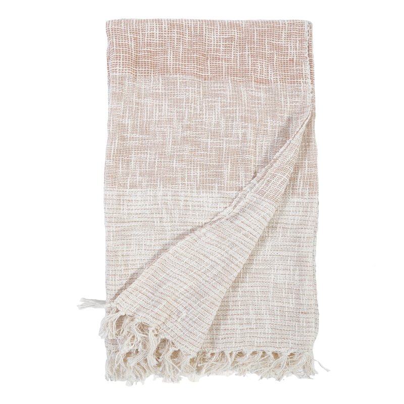 Pom Pom At Home Isla Oversized Throw Blanket In Brown