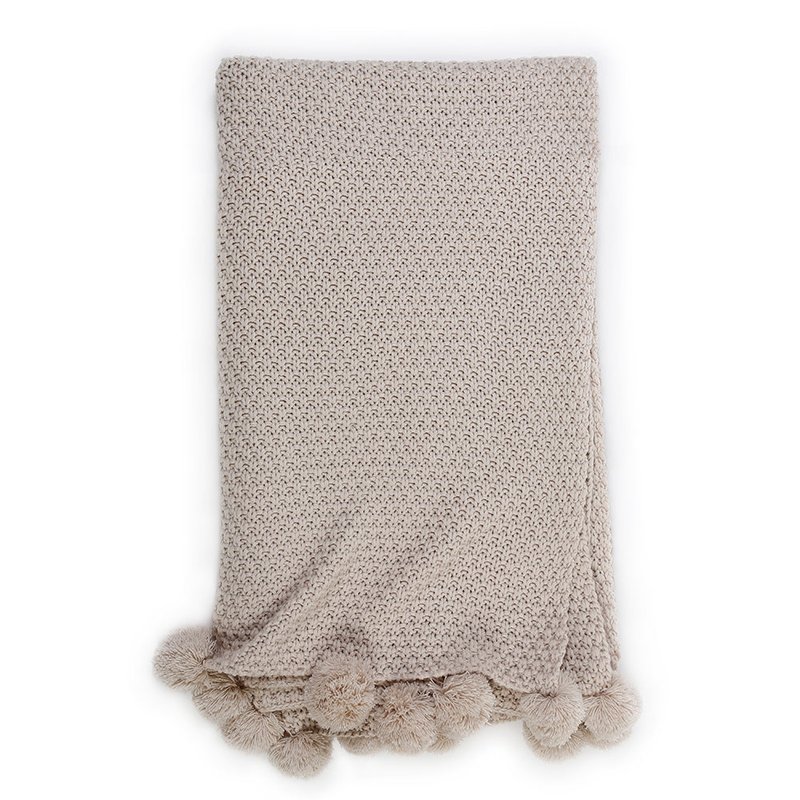 Pom Pom At Home Riley Oversized Throw In Brown