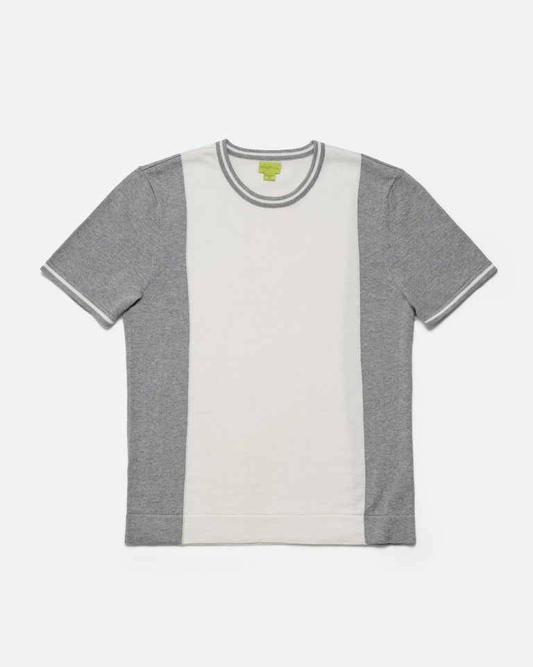The Knit Tee With The Big White Stripe