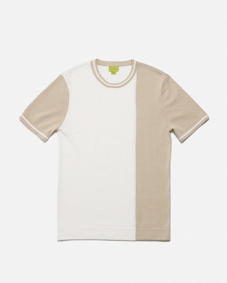 The Knit Tee With The Retro Block Pattern