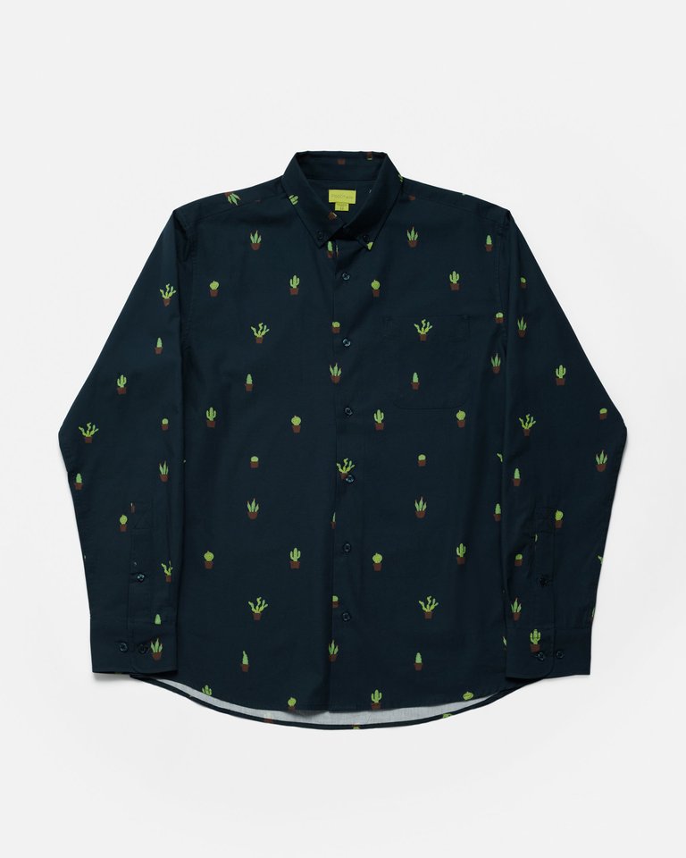 The Shirt With The Potted Cacti Print