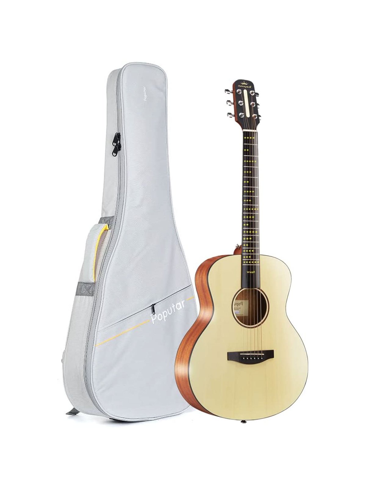 Poputar Wood Acoustic PopuMusic Poputar T1 Smart Guitar | Verishop