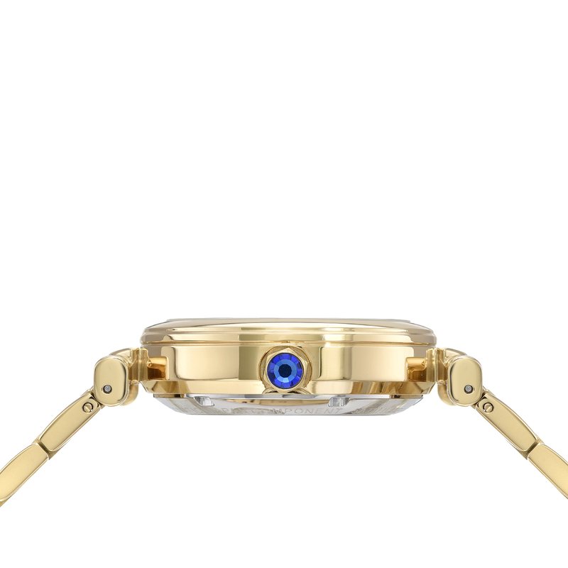 Shop Porsamo Bleu Colette Women's Automatic Goldtone And Blue Bracelet Watch, 1102bcos