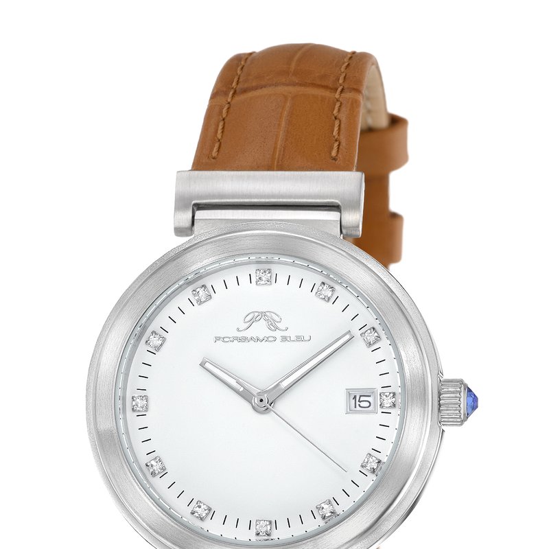 Porsamo Bleu Dahlia Women's Cognac Leather Watch, 1051cdal In Brown