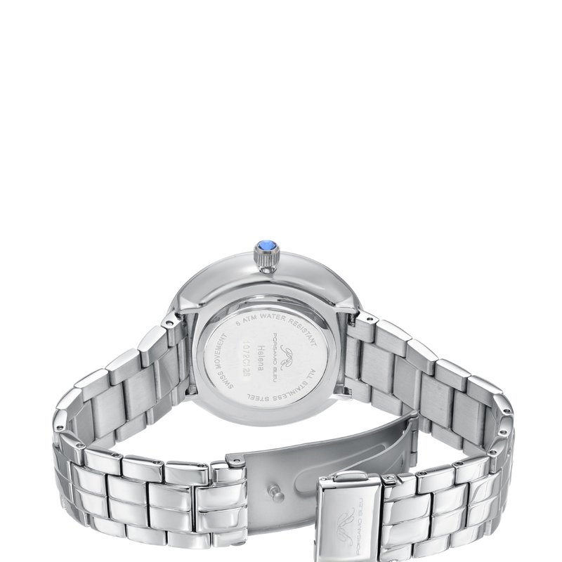 Shop Porsamo Bleu Helena Women's Baby Pink And Silver Bracelet Watch, 1072ches In Grey
