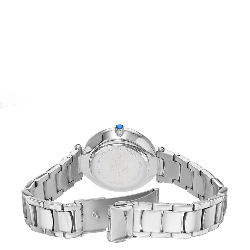 Shop Porsamo Bleu Madison Women's Silver Guilloche Dial Watch, 1151amas In Grey