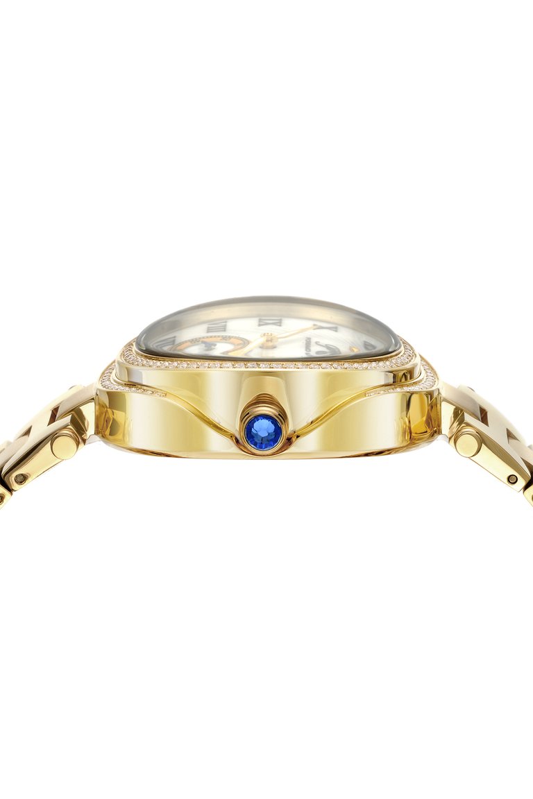 South Sea Crystal Women's Gold Tone Watch, 104BSSC