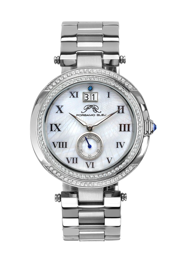 South Sea Crystal Women's Silver Watch, 104ESSC - Silver