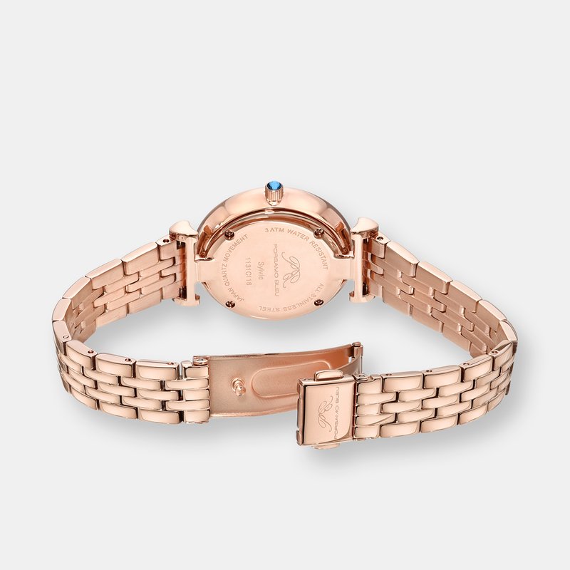 Shop Porsamo Bleu Sylvie Women's Abalone Dial Bracelet Watch In Pink