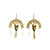 Baron Samedi Earrings - Gold Emerald