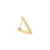 Mini Diamond Triangle Hoop | .8GMS .05CT | Single - Yellow Gold Diamond