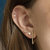 Mini Heart Threaded Flat Back Earring | .5GMS | Single