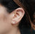 Spike Threaded Flat Back Earring | .40GMS | Single - Yellow Gold