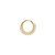 The Rook Lock Hoop | .3GMS .2CT | Single - Yellow Gold Diamond