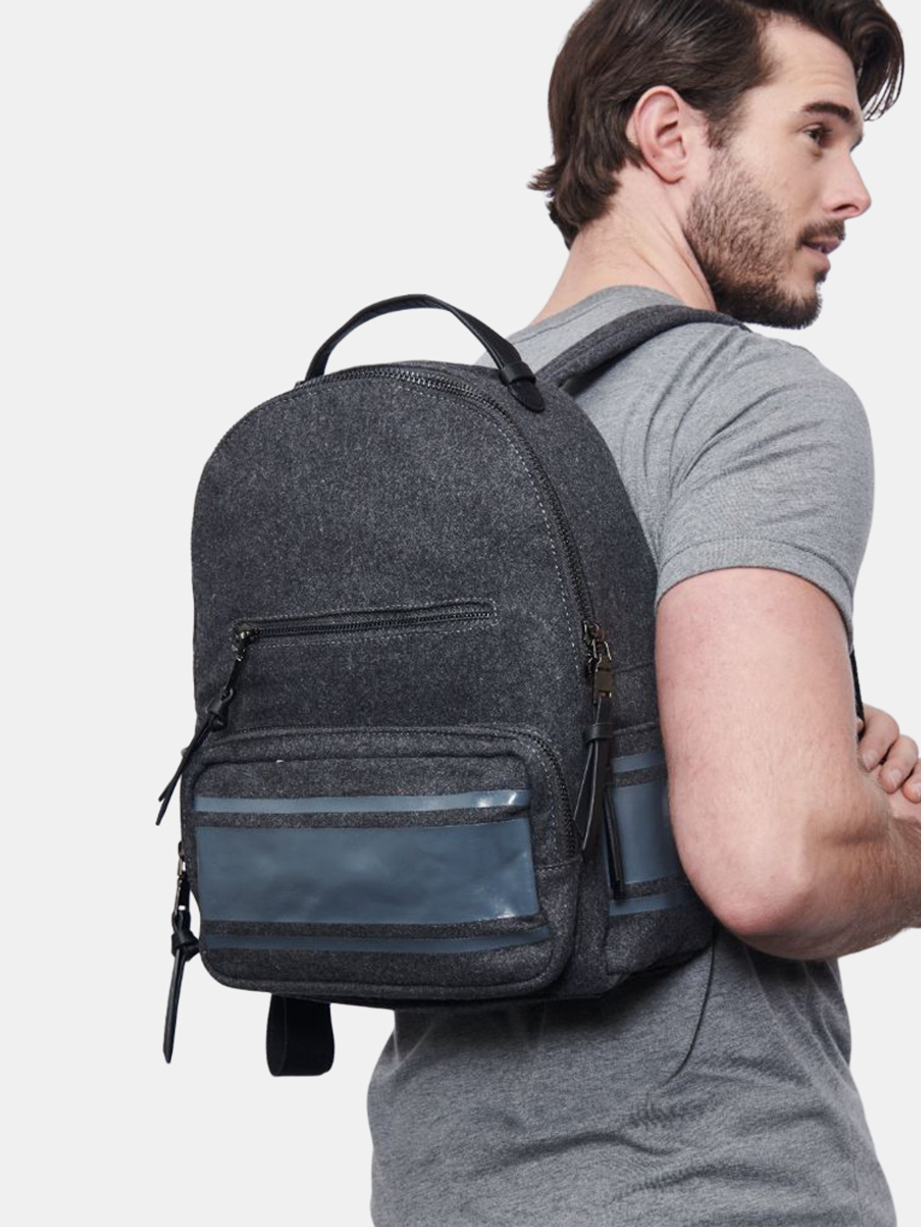 Porter & Bond Otis Backpack In Grey | ModeSens