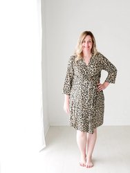 Lana Leopard Tan Robe