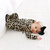 Lana Leopard Tan Ruffled Tie-Front Kimono Set