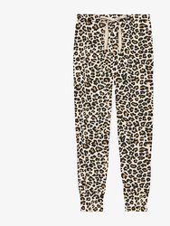 Lana Leopard Tan Women's Short Sleeve Loungewear