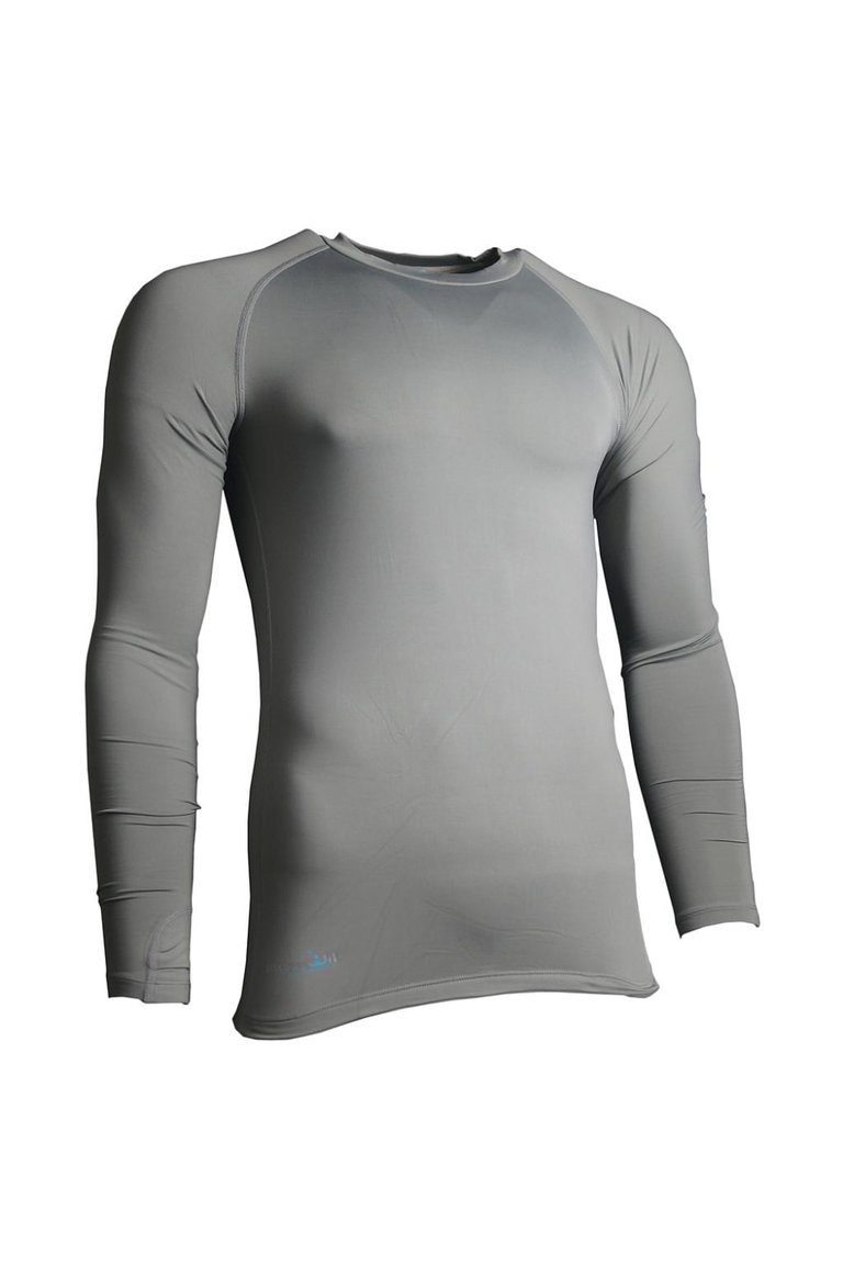 Childrens/Kids Essential Baselayer Long Sleeved Sports Shirt - Gray - Gray