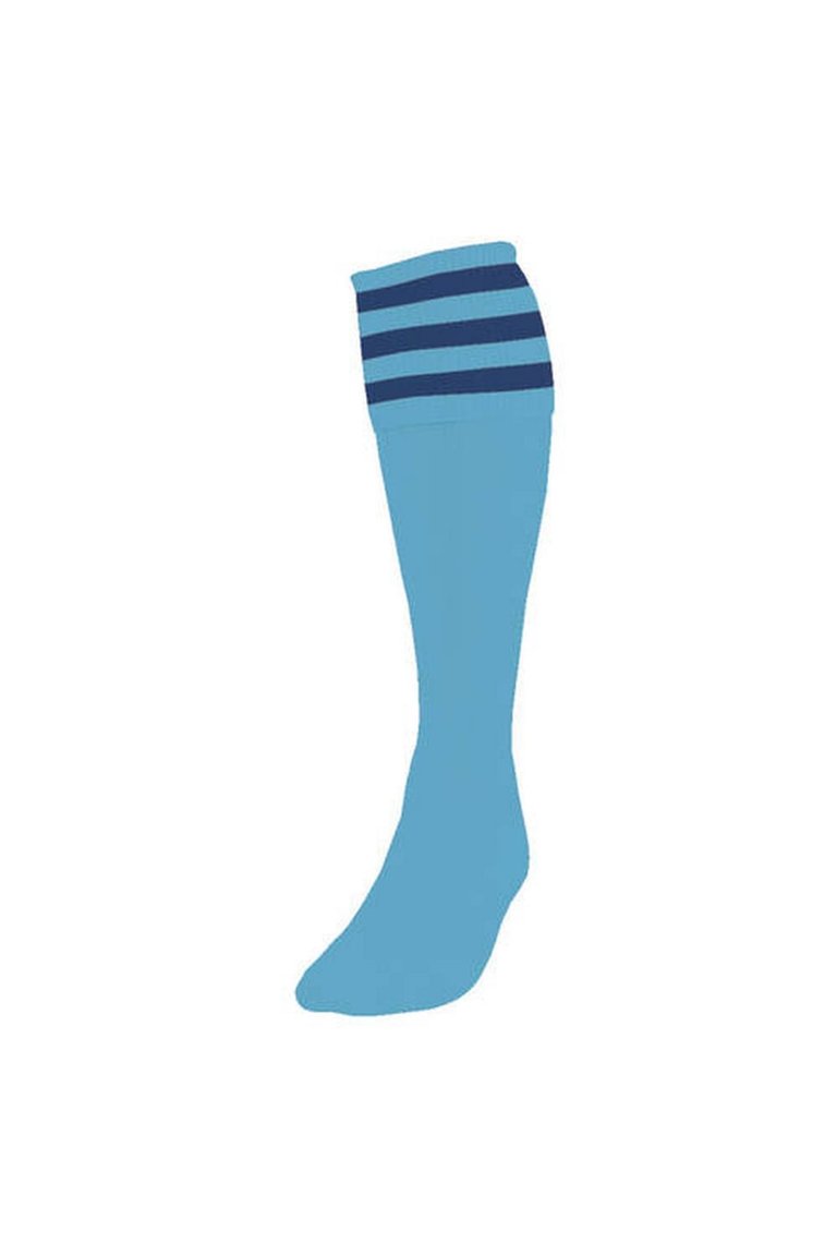 Precision Childrens/Kids Football Socks (Sky Blue/Navy) - Sky Blue/Navy