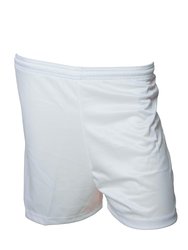 Precision Childrens/Kids Micro-Stripe Football Shorts (White) - White
