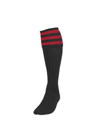 Precision Unisex Adult Football Socks (Black/Red)