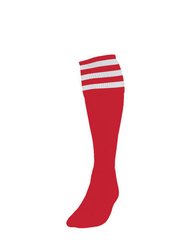 Precision Unisex Adult Football Socks (Red/White) - Red/White